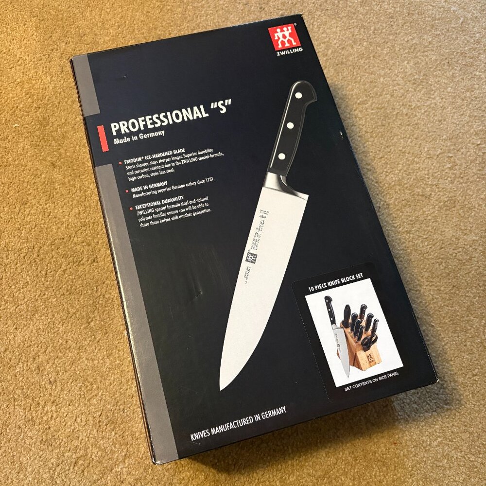 New Zwilling Professional S 10-Piece Knife Block Set